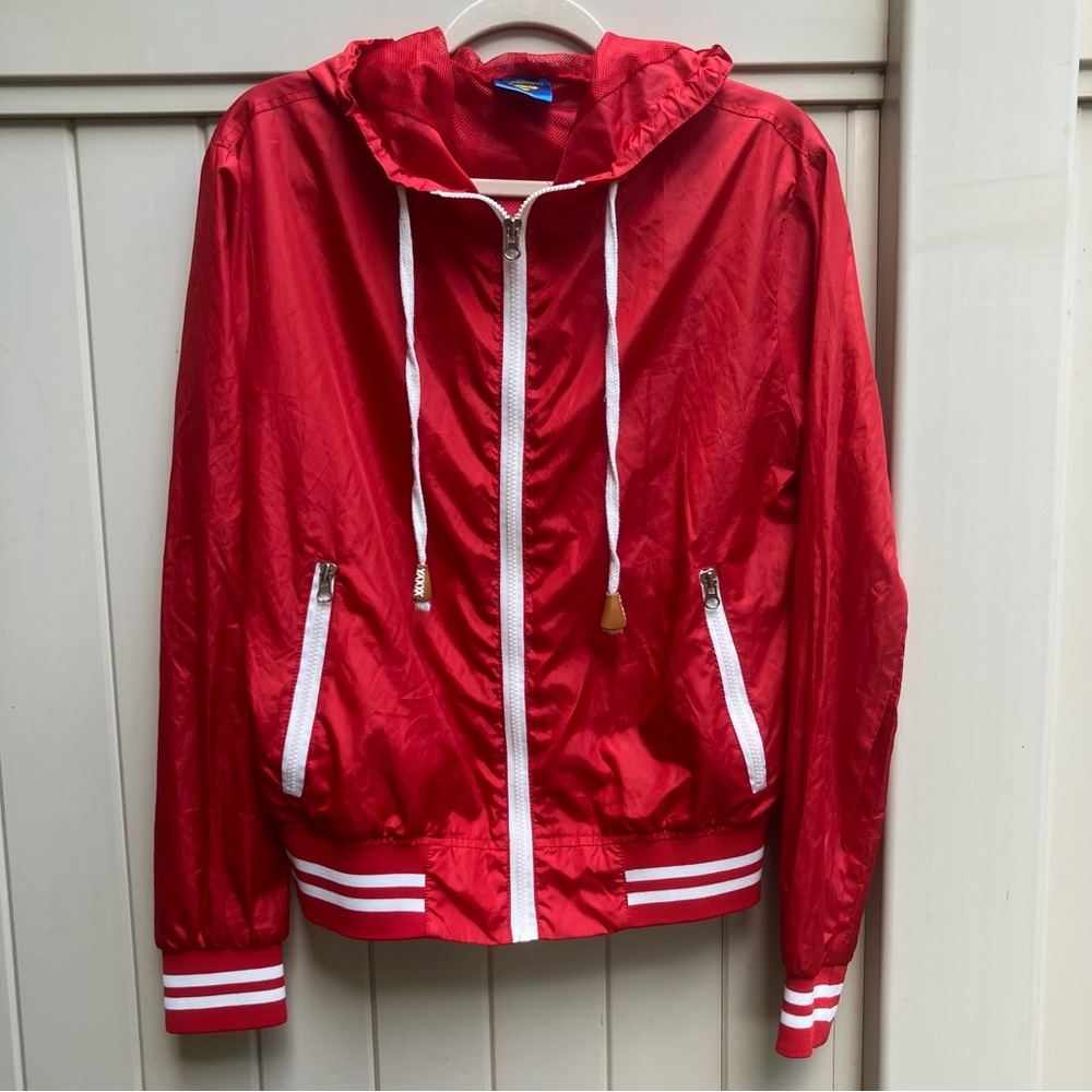 Superman track jacket women’s medium red